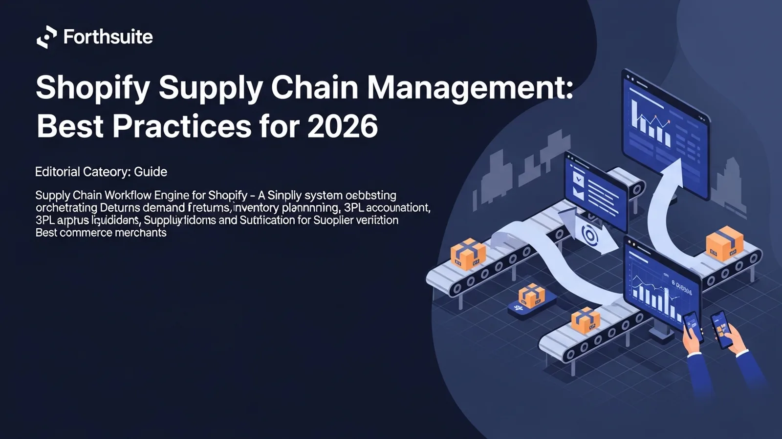 Modern warehouse with organized inventory shelves bathed in electric blue lighting conveying efficient supply chain operations