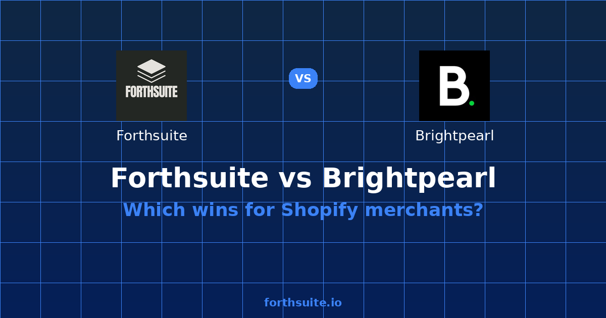 Forthsuite vs Brightpearl: Post-Sage Compared (2026) — comparison card showing both products
