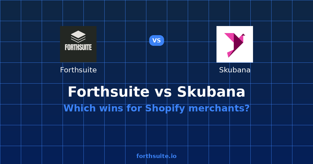Forthsuite vs Skubana: Extensiv Acquisition Impact (2026) — comparison card showing both products